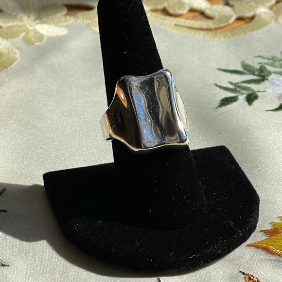 Robert Lee Morris 925 sterling silver Tablet ring - Picture 8 of 8